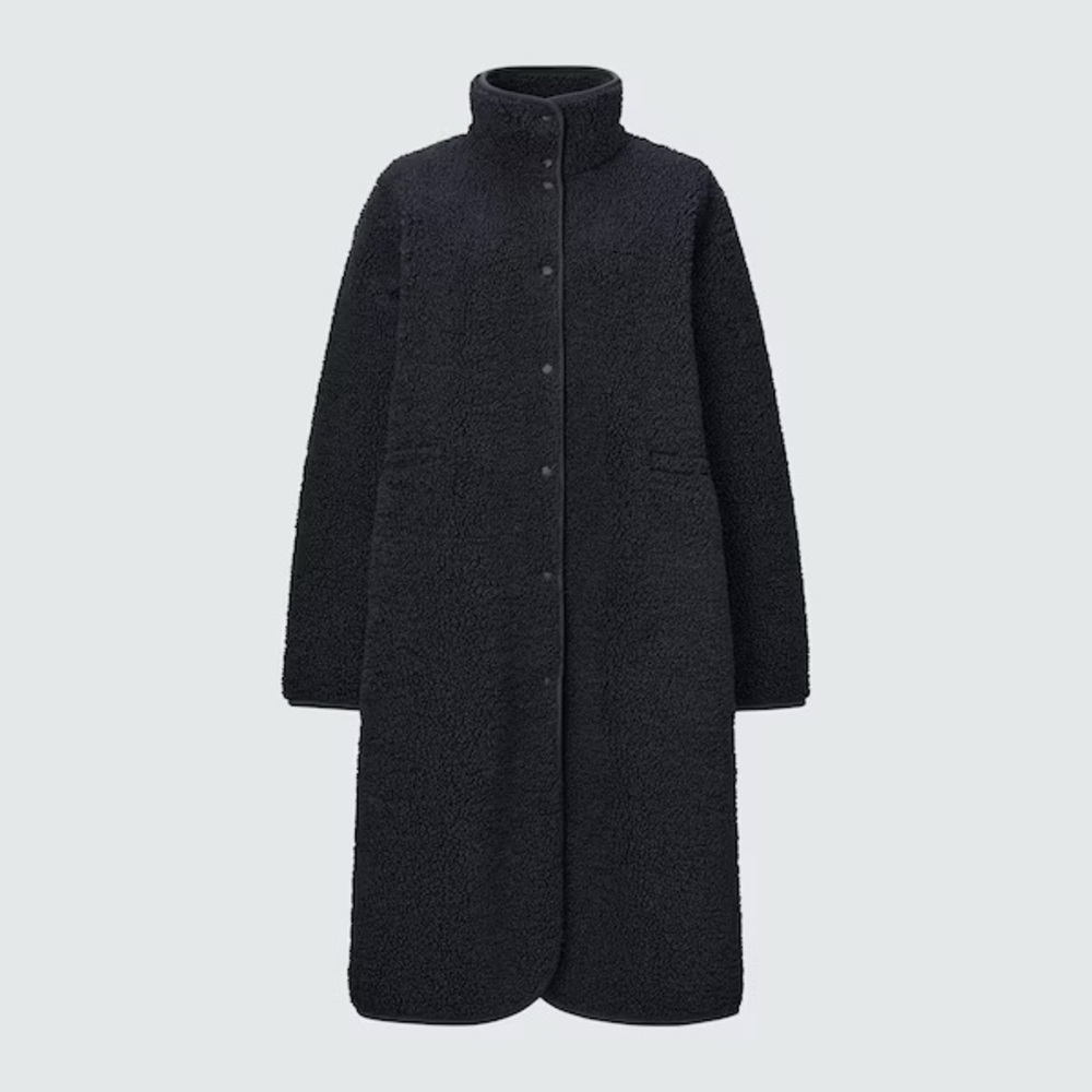 Uniqlo:C Pile Lined Fleece Stand Collar Coat